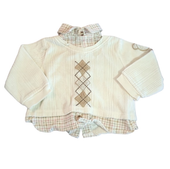 🍁2/$7🍁 VITAMINS BABY Cream Dress Sweater - Picture 1 of 3